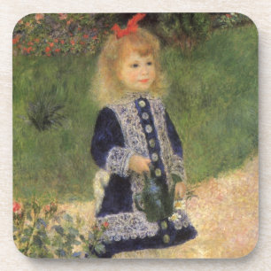 Dessous-de-verre Une fille avec un arrosoir de Pierre Renoir