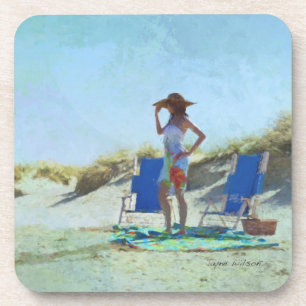 Dessous-de-verre Une journée à la plage