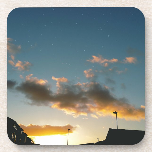 Dessous-de-verre Une rue couronnée d'étoiles (Devant)