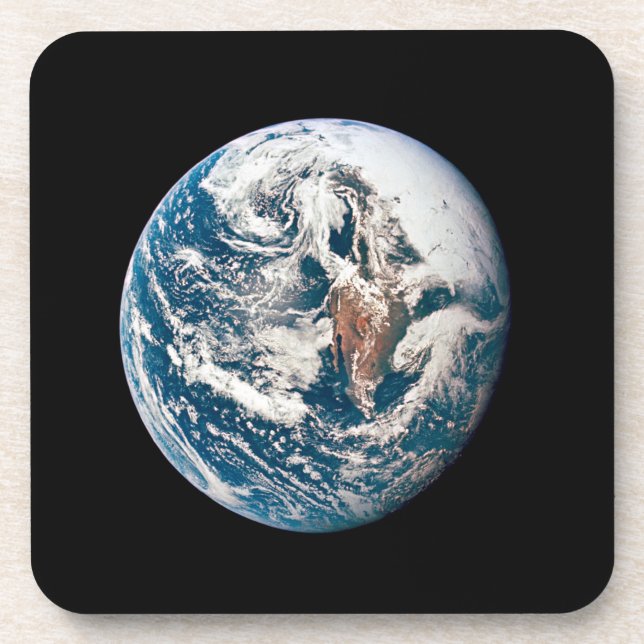 Dessous-de-verre Une Terre Tirée De L'Appareil Spacecraft Apollo 10 (Devant)