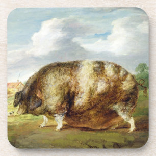 Dessous-de-verre Une vieille tache de Gloucestershire (huile sur le