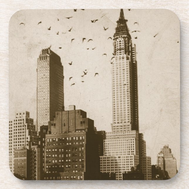 Dessous-de-verre Une volée de voler d'oiseaux (Devant)