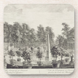 Dessous-de-verre Une vue d'Orangerie, jardin a de seigneur