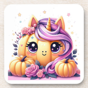 Dessous-de-verre Unicorn citrouille 01