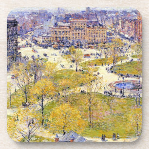 Dessous-de-verre Union Square au printemps par Frederick Childe Has