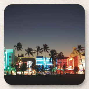Dessous-de-verre USA, Floride, Miami Beach, Ocean Drive, Art Déco