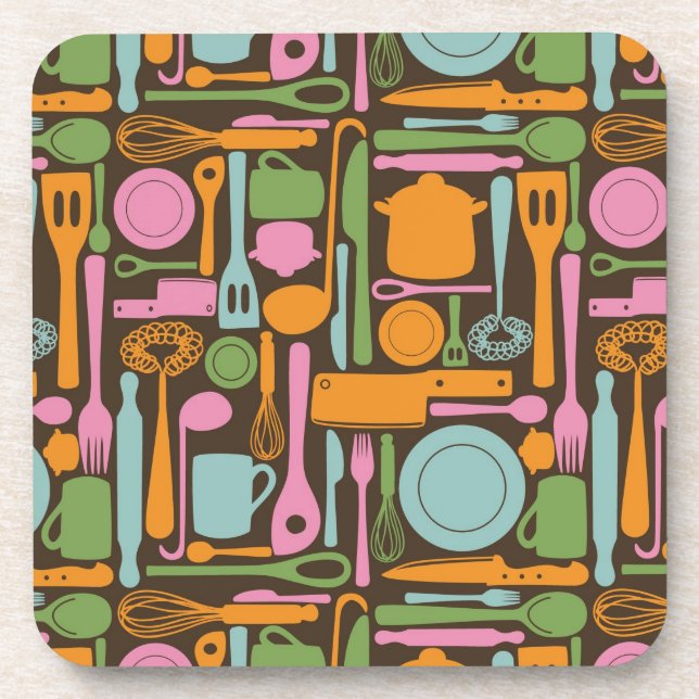 Dessous-de-verre Ustensiles de cuisine Motif 3 (Devant)