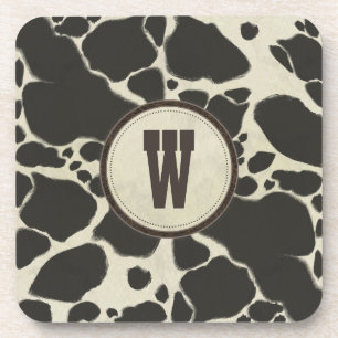 Dessous-de-verre Vache blanche Holstein Cacher Motif