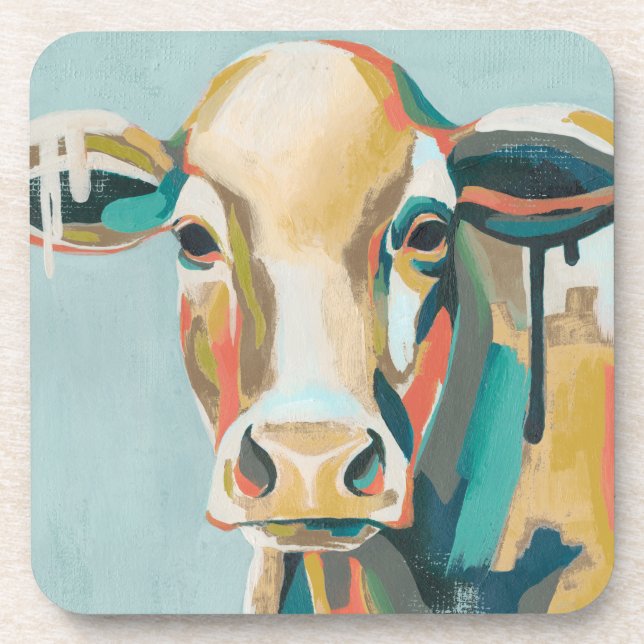 Dessous-de-verre Vache colorée (Devant)