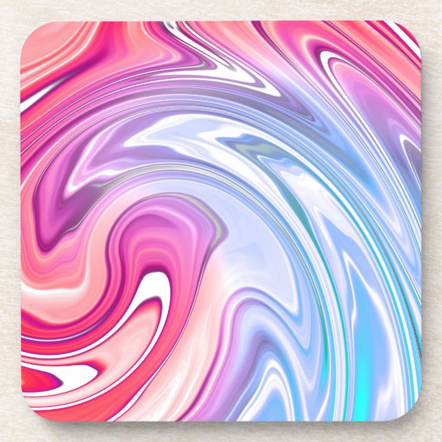 Dessous-de-verre Vagues de couleur marbre (Devant)