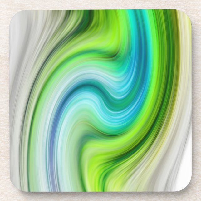 Dessous-de-verre Vagues de couleur marbre (Devant)