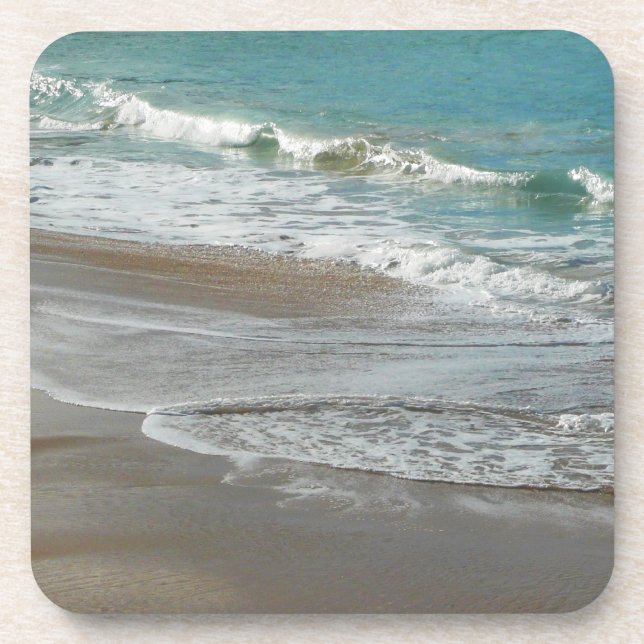 Dessous-de-verre Vagues sur la plage bleu turquoise Océan (Devant)