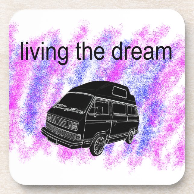 Dessous-de-verre Van Vie camper van (Devant)