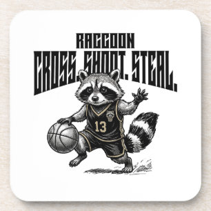 Dessous-de-verre Vedette de Basket-ball Raton Laveur - Graphique de