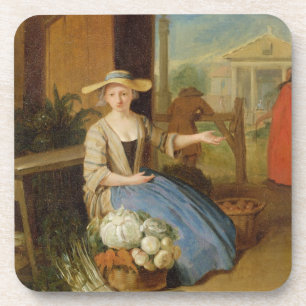 Dessous-de-verre Vendeur végétal, jardin de Covent, c.1726 (huile