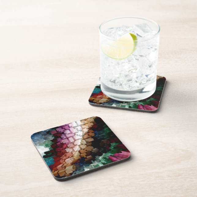 Dessous-de-verre Vent foncé centré sur le cube (Côté Droit)