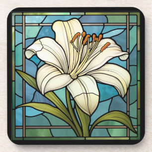 Dessous-de-verre Verre Lily blanc