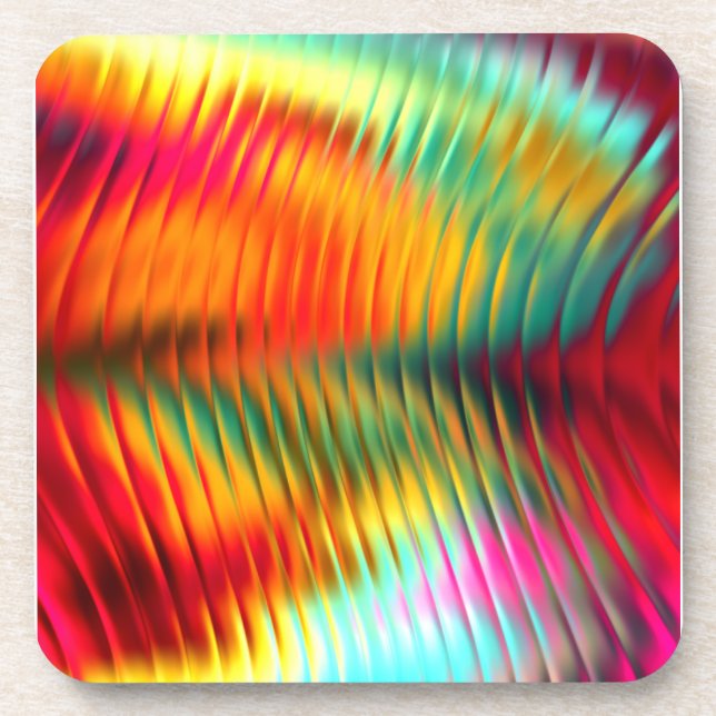Dessous-de-verre Verre multicolore brillant (Devant)