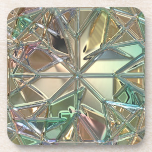 Dessous-de-verre Verre souillé métallique