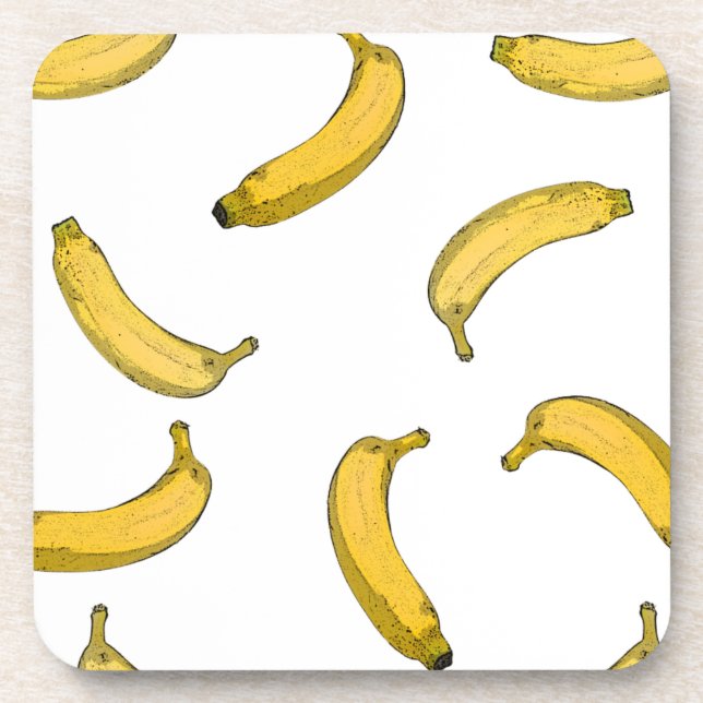 Dessous-de-verre Version de croquis de motif Banana (Devant)