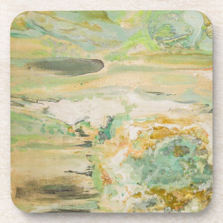Dessous-de-verre Vert doux Art Abstrait