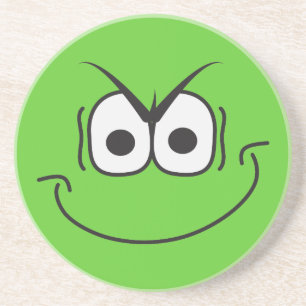 Dessous de verre vert face au mal génie