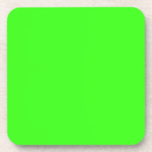 Dessous-de-verre vert néon couleur