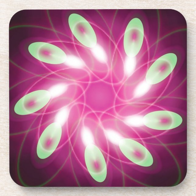 Dessous-de-verre Vert s'échapper violet (Devant)