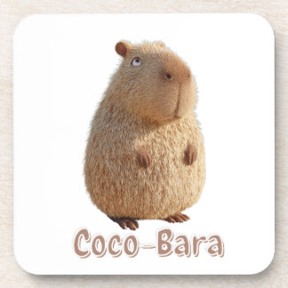 Dessous-de-verre Vibes Coco-Bara. Coeur Capybara : Couture de coco