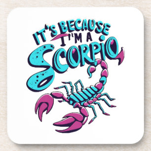 Dessous-de-verre Vibrations Astrologiques Scorpion Signe du Zodiaqu