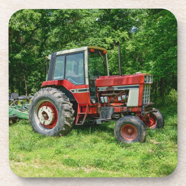 Dessous-de-verre Vieux tracteur international (Devant)