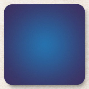 Dessous-de-verre Vignette Bleue Profonde Grainée Cool