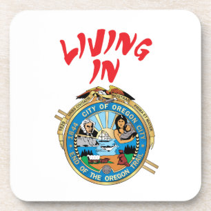 Dessous-de-verre Ville d'Oregon