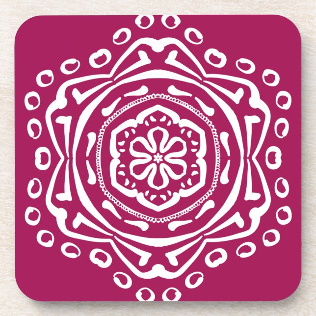 Dessous-de-verre Vin Mandala (Devant)