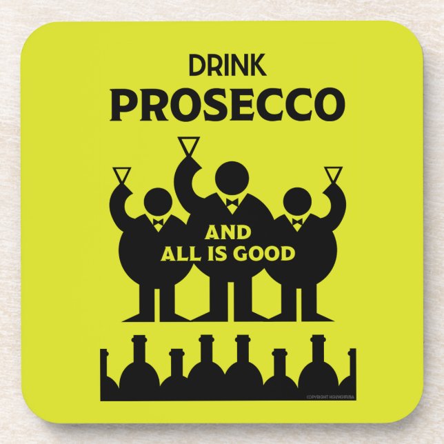 Dessous-de-verre Vin pétillant Prosecco italien (Devant)