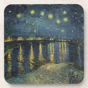 Dessous-de-verre Vincent van Gogh Nuit étoilée sur le Rhône