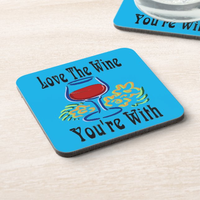 Dessous de verre vinicole comique (Côté gauche)