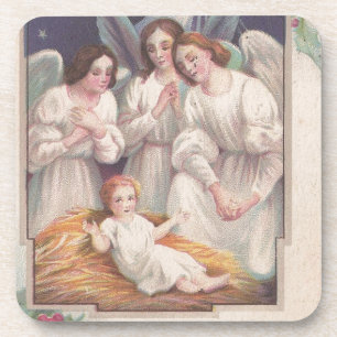Dessous-de-verre Vintage Christmas Angels