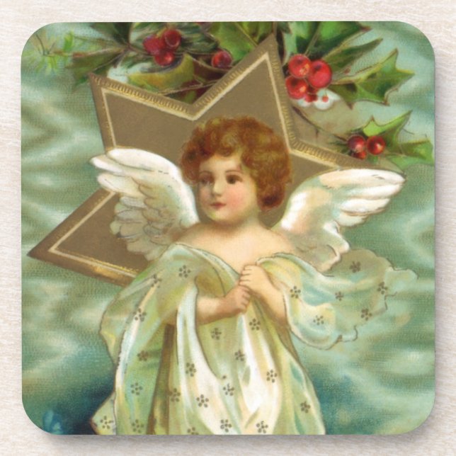Dessous de verre Vintage Noël Angel (Devant)