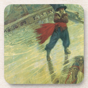 Dessous-de-verre Vintage Pirate, le Hollandais volant par Howard Py