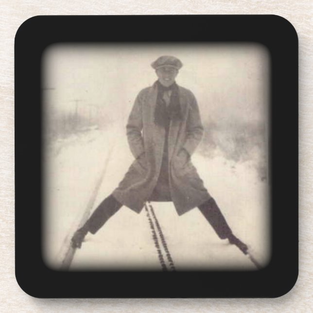 Dessous-de-verre Vintage Railroad Photo c 1920 (Devant)