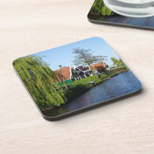 Dessous-de-verre Vintage Red Green Zaanse Schans Dutch Timbre House