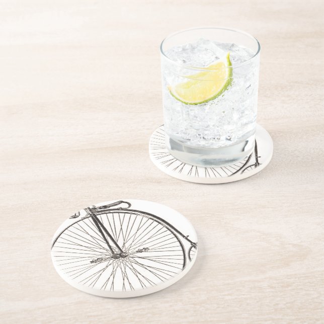 Dessous de verre vintages à vélo (Côté)