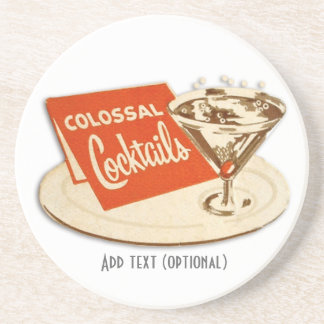 Dessous de verre vintages de cocktail