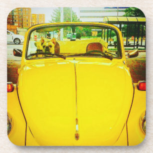 Dessous de verre vintages de voiture (placez de 6)