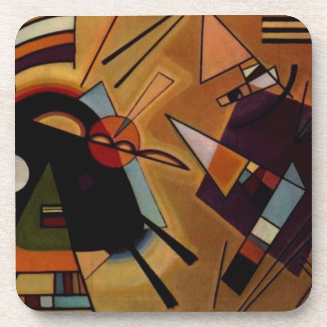 Dessous-de-verre Violet noir Kandinsky (Devant)