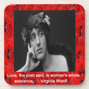 Dessous-de-verre Virginia Woolf & Love Quote