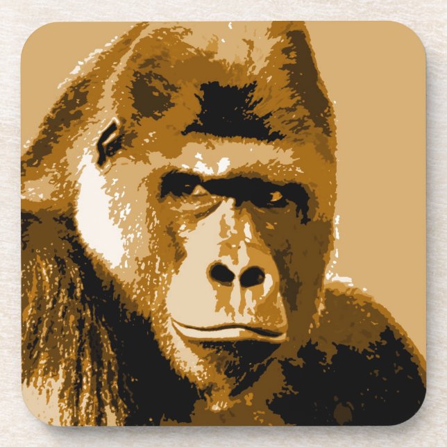 Dessous-de-verre Visage de Gorilla (Devant)