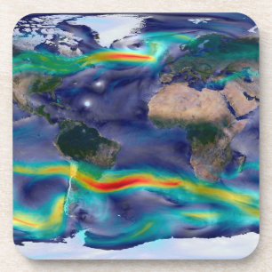 Dessous-de-verre Visualisation Des Vents Mondiaux.