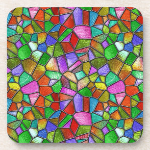 Dessous-de-verre Vitre Abstraite colorée